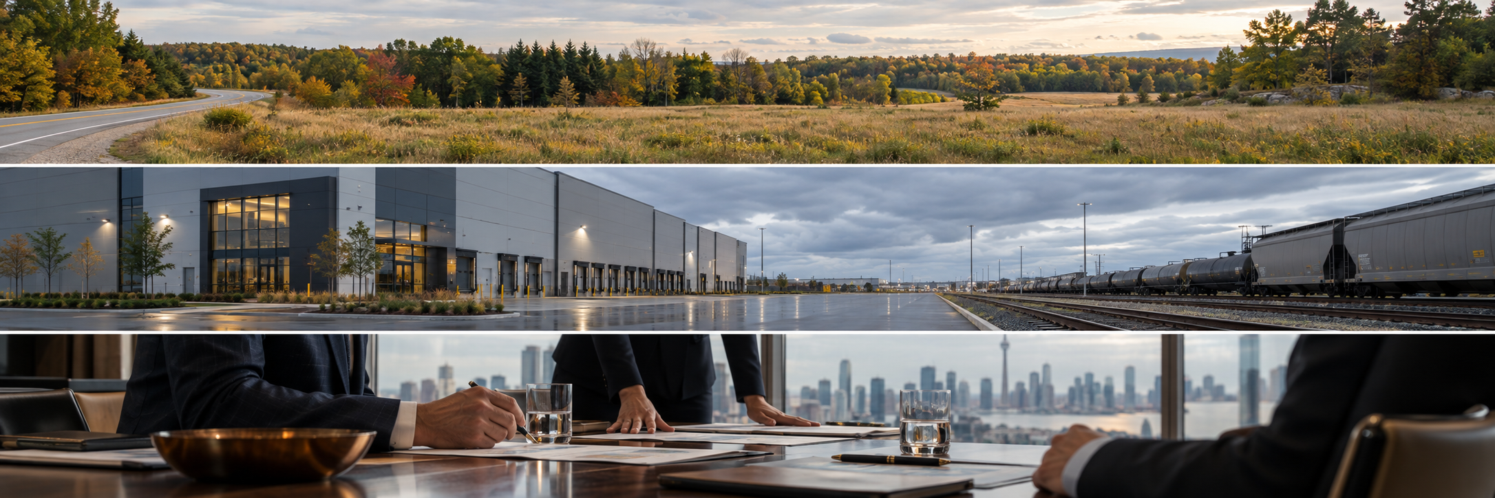 Illustrative Ontario and Toronto business imagery